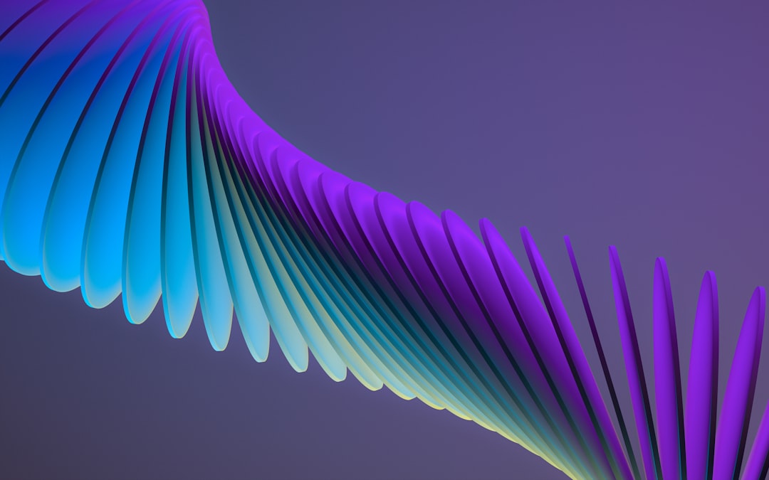 pink green and blue abstract painting